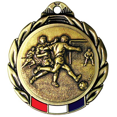 Stock RWB Regency Medal (Soccer Male) 2 3/4"