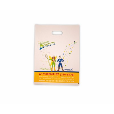 Plastic Merchandise Bag - (12"x15"x3")