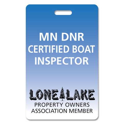 Full Color 50 Mil Name Badge, Rectangle Full Color - No Personalization (2.125"X3.375")
