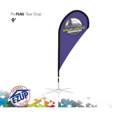 ProFlag™ 9' Tear Drop Flag w/Folding Base, Pole, & Storage Bag