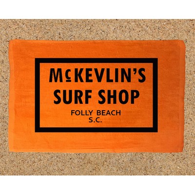 Orange Velour Rally Towel (11"x17")
