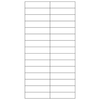 Selfit White Badge Inserts for Doubleline Name Badges