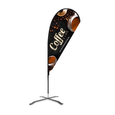 Flex Blade® Kit, Single-Sided Teardrop Banner Flag 6'H