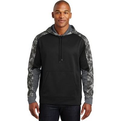 Sport-Tek® Sport-Wick® Mineral Freeze Fleece Colorblock Hooded Pullover.