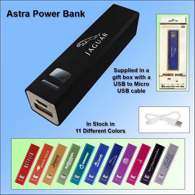 Astra Power Bank 2200 mAh - Black No Extra Tariff