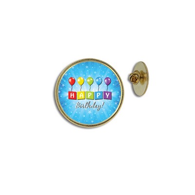Happy Birthday Lapel Pin (1")