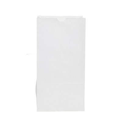 1/6 BBL White Kraft Grocery Bag (11"x7"x18¼")
