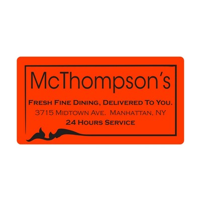 Die Cut Roll Label | Rectangle | 2 3/4" x 5 1/4" | Neon Papers