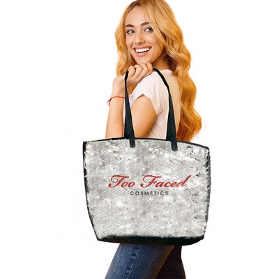 Reverse Sequin Tote Bag