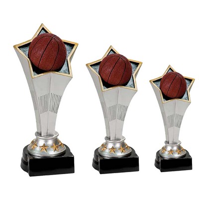 8.75" Basketball Rising Star Resin Trophy