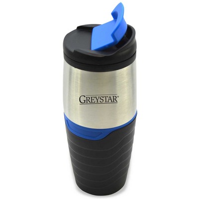 16 Oz. Stainless Steel/Plastic Tumbler