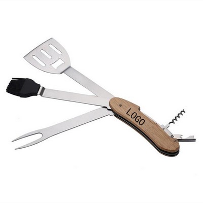 5-in-1 Stainless Steel BBQ Tool Set
