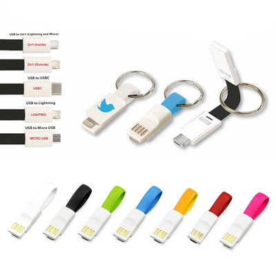 Portable Charging Cable And Key Ring