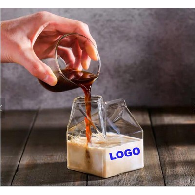 Glass Half Pint Milk Carton Milk Cup