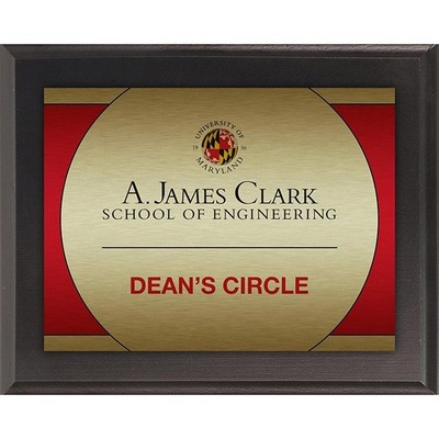 6" x 8" Sublimated Value Plaque - Black Panel