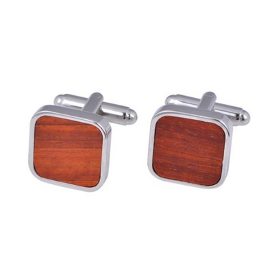 Cuff Links: Wooden Cuff Links