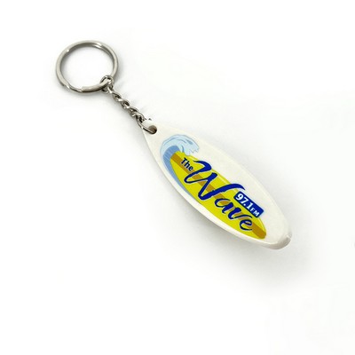 Plastic Surfboard Keychain