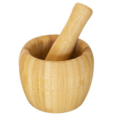Bamboo Mortar & Pestle Set