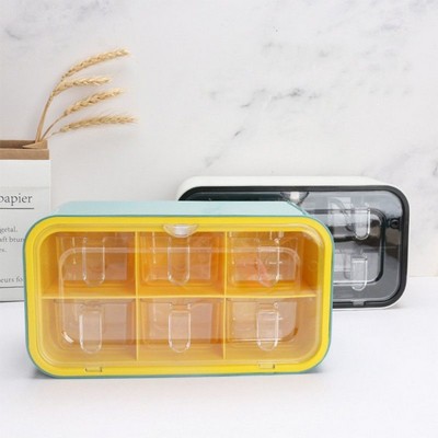 Wheat Straw Double-Layer Seasoning Jar Set