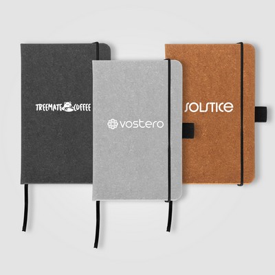 Carson 3.5'' x 5.5'' Recycled PU Leather Notebook - Silkscreen