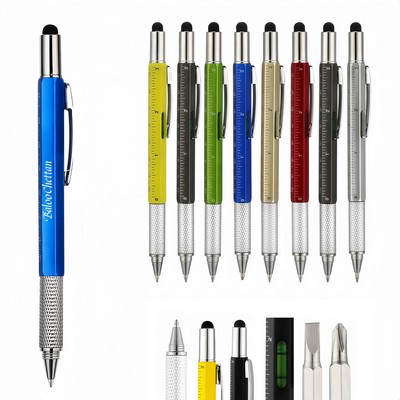 6 in 1 Multi Function Tool Pen