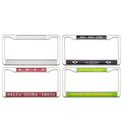 7" x 13" 2 Hole Metal License Plate Holder Frame