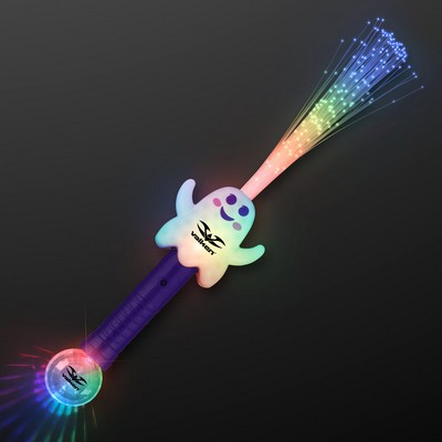 Light Up Ghost Wands, LED Fiber Optics - PRINTED