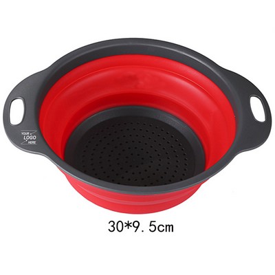 Large Round Collapsible Silicone Strainer