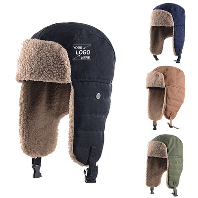 Men's Winter Trapper Hat with Ear Flaps