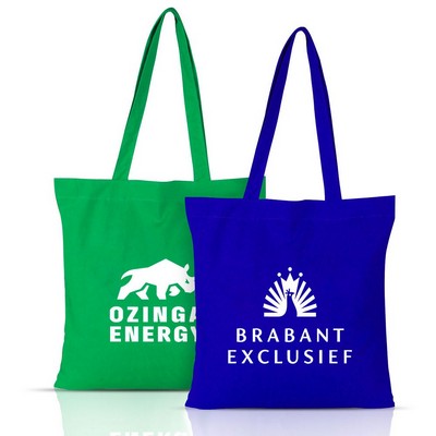 6 Oz Cotton Colored Tote (15" X 16")