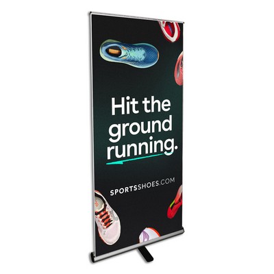 31.5" Retractable Banner Stand W/ Graphic