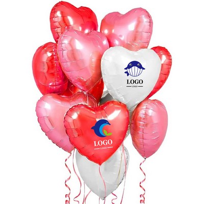 18 Inch Heart Shaped Foil Balloons