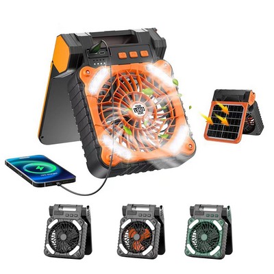Rechargeable Solar Camping Fan