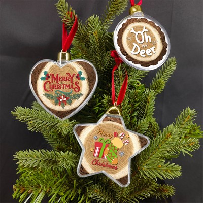 Holiday Design MDF Full Color Clear Ornament