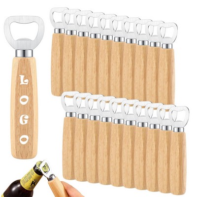 Wood Handle Handheld Bottle Openers