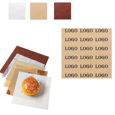 Grease-Proof Burger Food Wrapping Paper