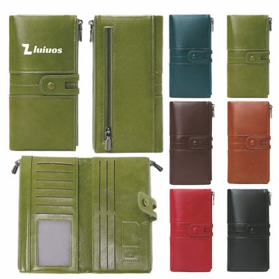 Leather Clutch Purse