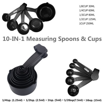 10" 1 Measuring Cup And Spoon w/Round Buckle