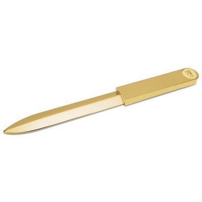 Letter Opener Gold W/ D2 Gold Medallion