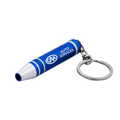 Blue Keychain Screwdriver Set