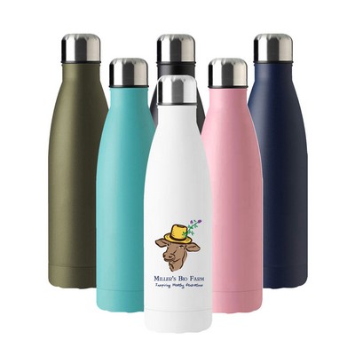 17 oz. Vacuum Stainless Steel Cola Shape Bottle