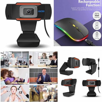 iBank ® HD Webcam with Microphone for Desktop or Laptop Computers, 1080P