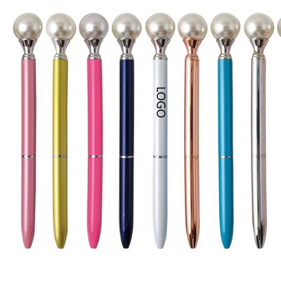 Metal Pearl Crystal Pen