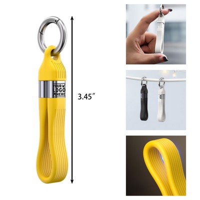 USB 4.0 Date Cable Portable Keychain 0.42ft