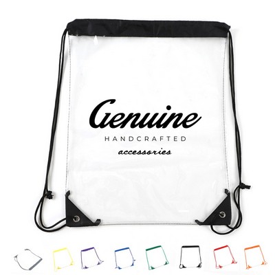 Stadium Clear Pvc Drawstring Backpack