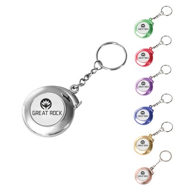 2 - Metre Extended Mini Retractable Metric and Imperial Tape Measure with Keychain