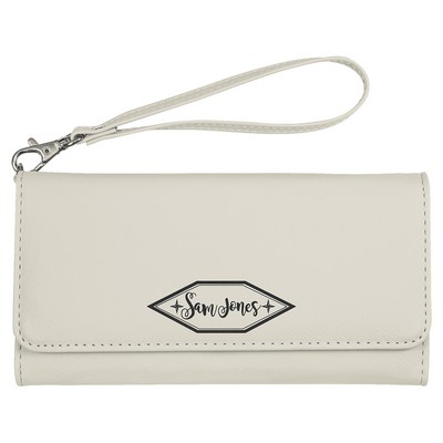 Leatherette Wallet with Strap