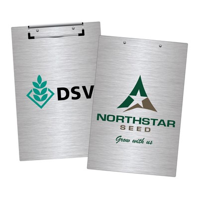 Brushed Aluminum 6.5" x 9.8" Clipboards