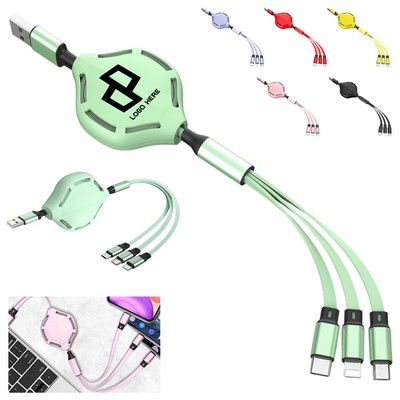 3-In-1 Retractable Charging Cable