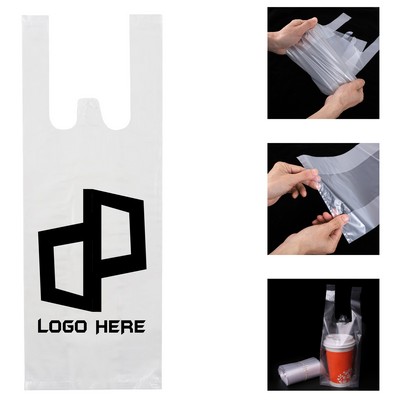Thickened 4.33 X 14.17 X 1.57 Inch Beverage Plastic Vest Bag